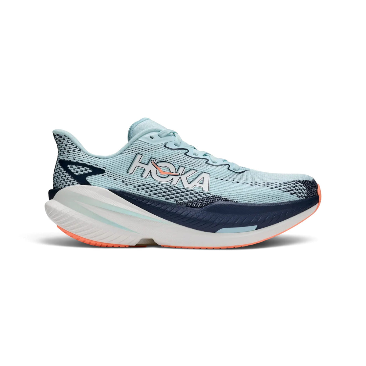 Hoka Mach X 3 Mujer · Glimmering Blue / Varsity Navy