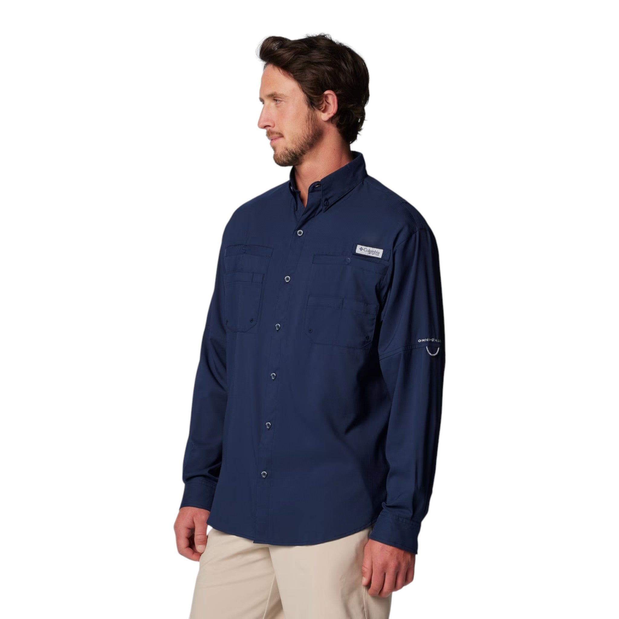 Columbia Tamiami II Manga Larga Hombre Collegiate Navy #Color_Collegiate Navy