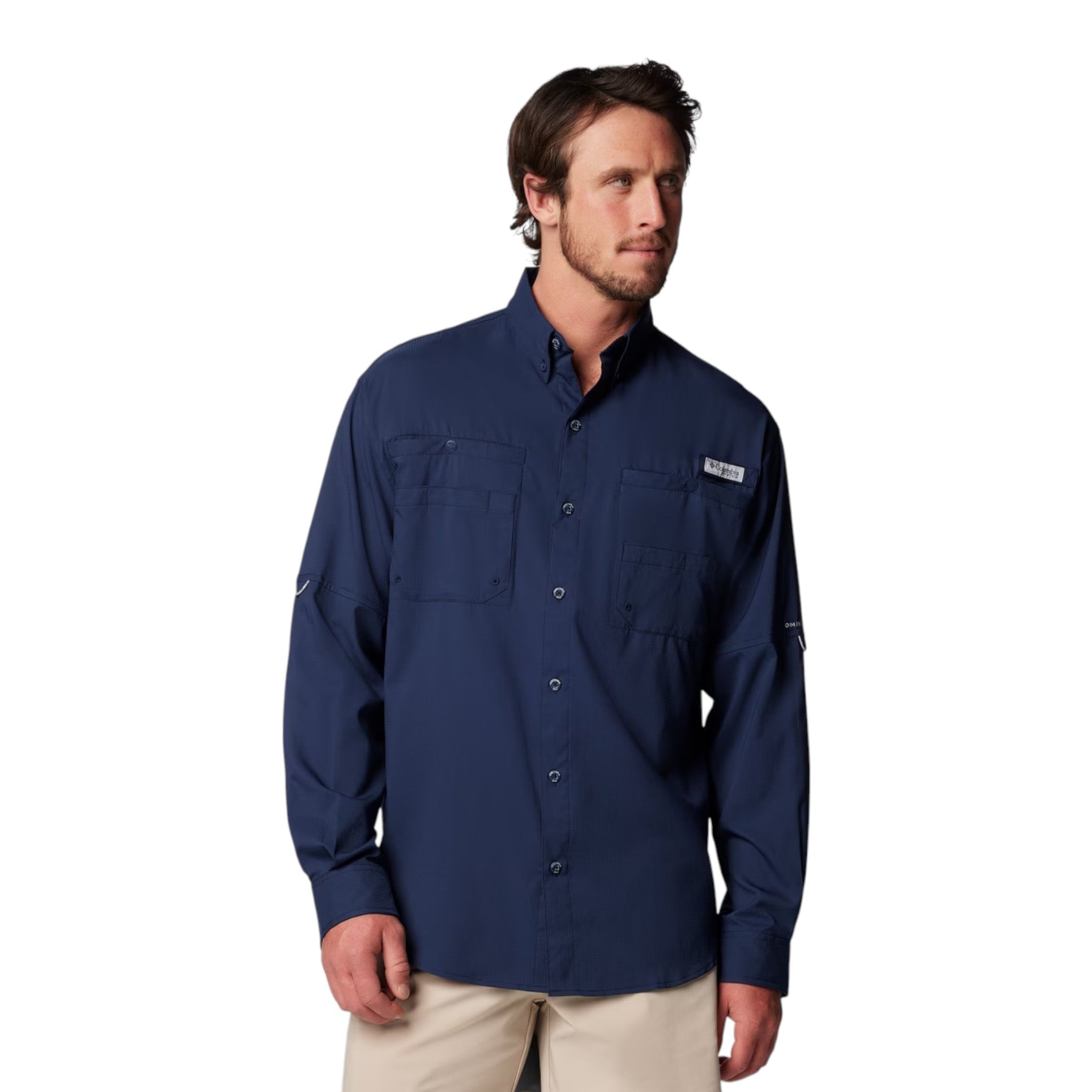 Columbia Tamiami II Manga Larga Hombre Collegiate Navy #Color_Collegiate Navy