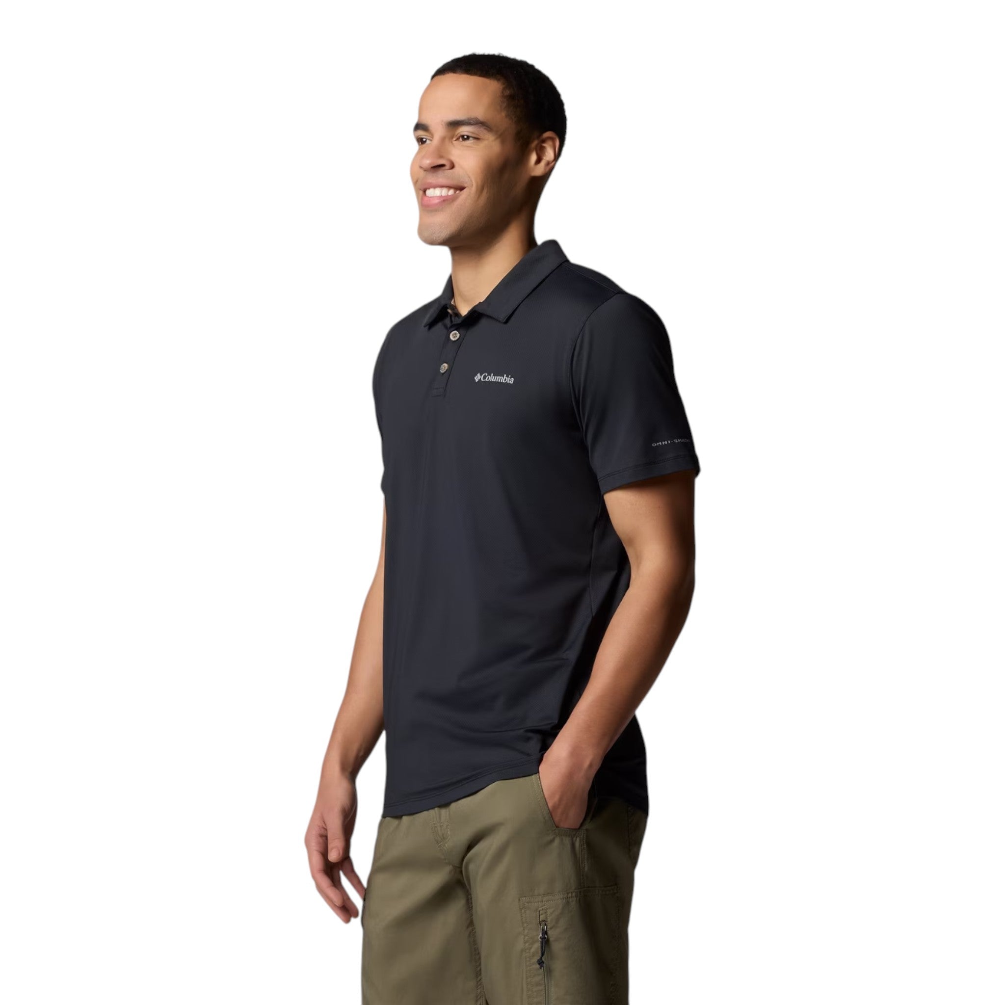 Columbia Hike Polo Hombre Black #Color_Black