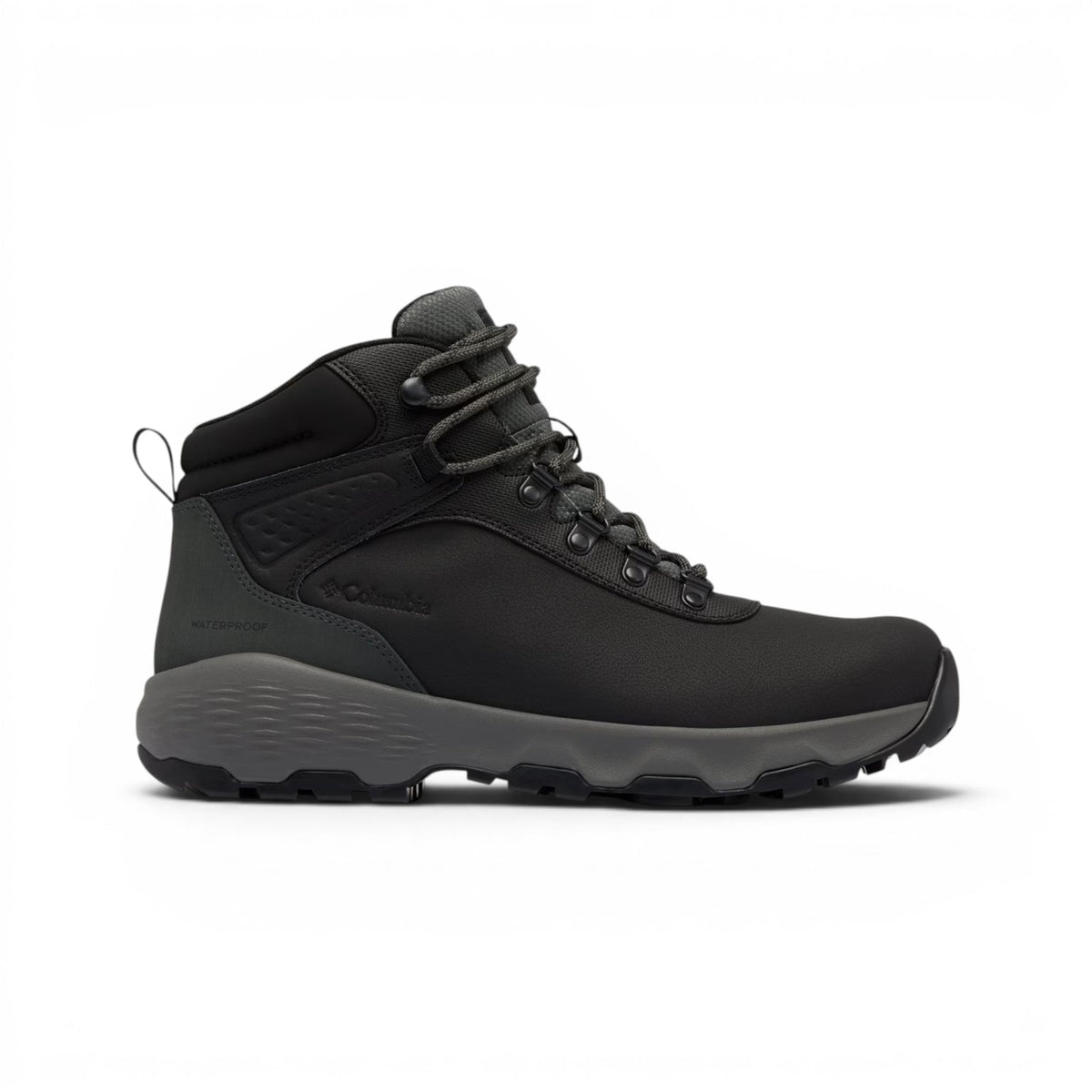 Columbia Newton Wander Leather Hombre Black / Grill #Color_Black / Grill
