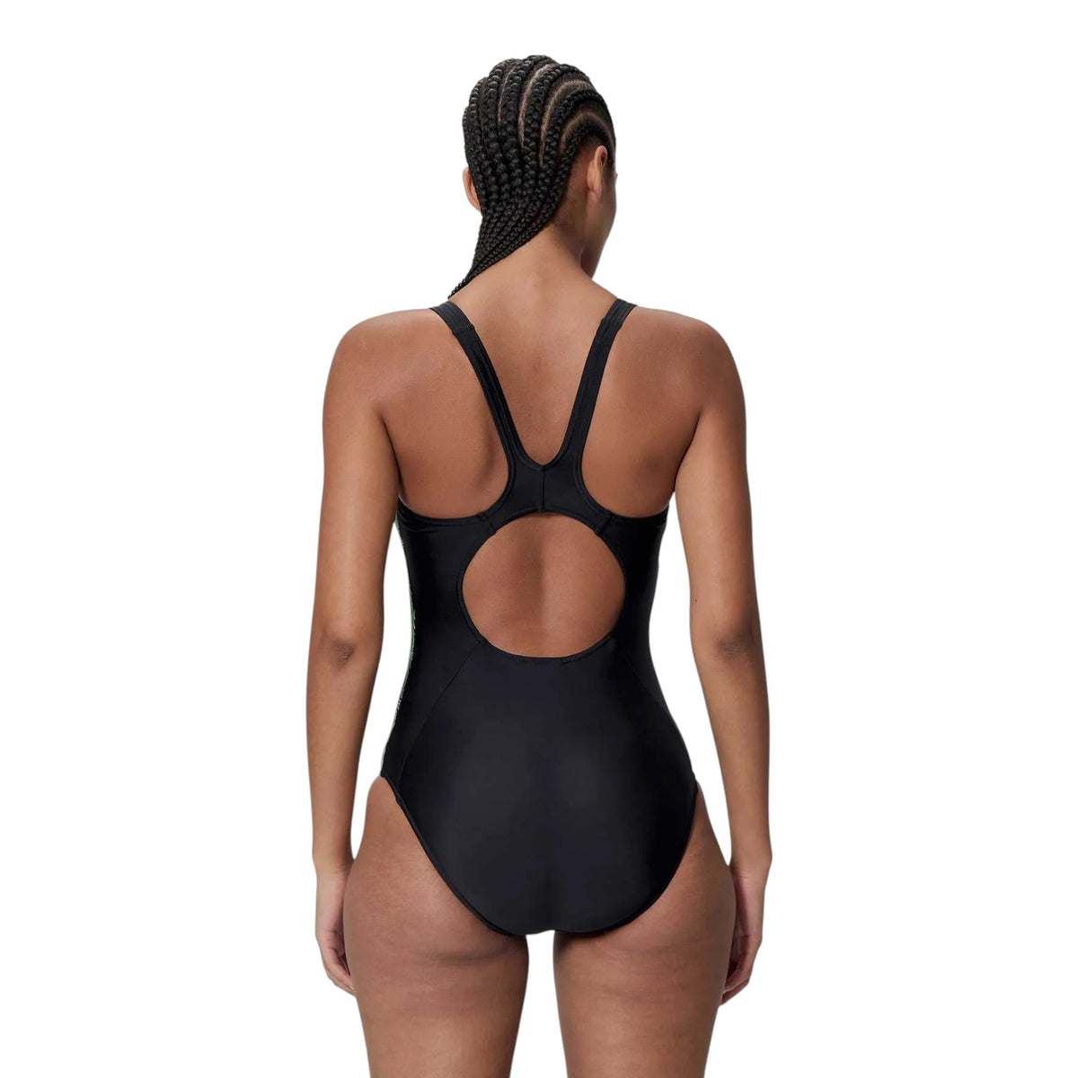 Speedo Placement Medalist Mujer Black/Green #Color_Black/Green