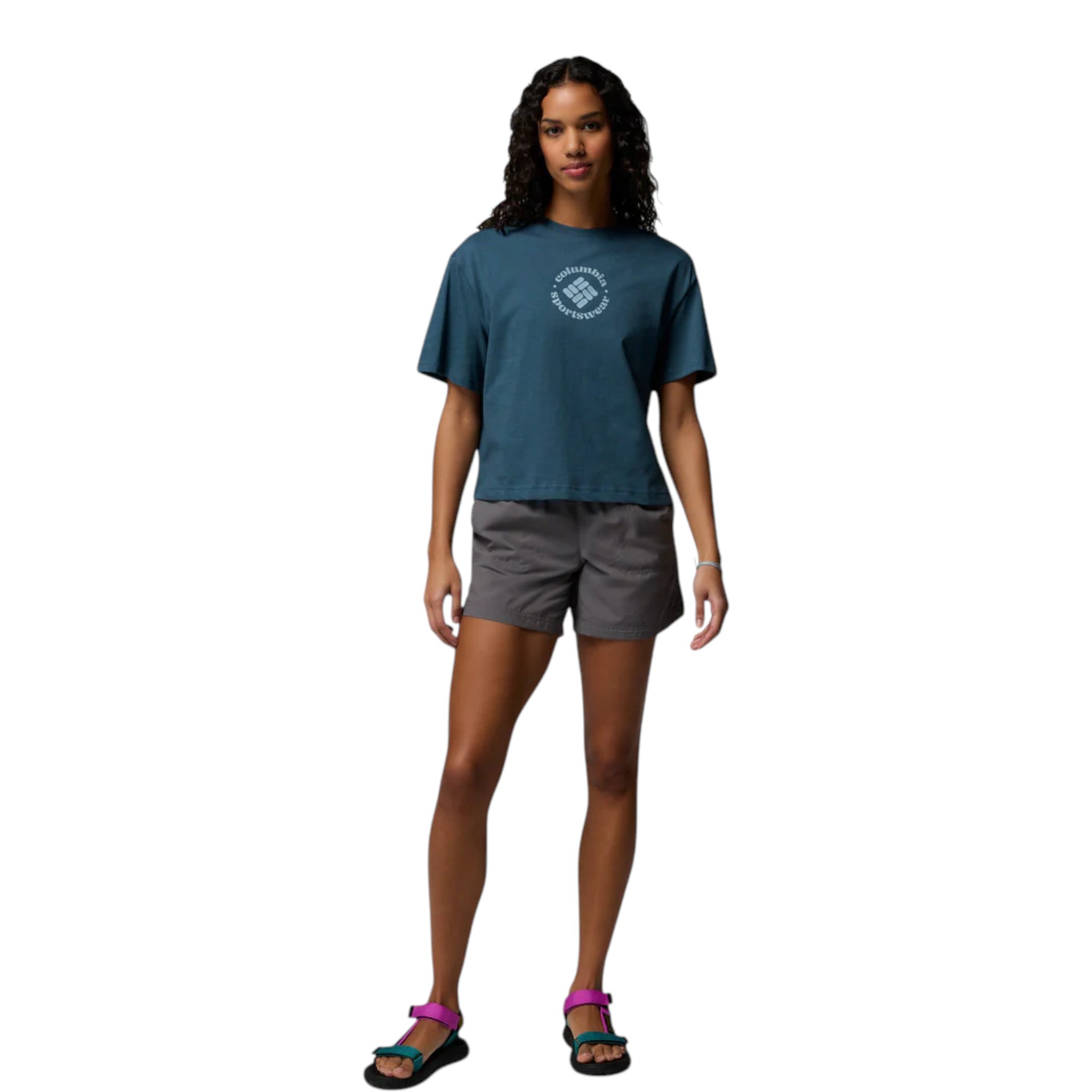 Columbia Rolling Bend Mujer Teal #Color_Teal
