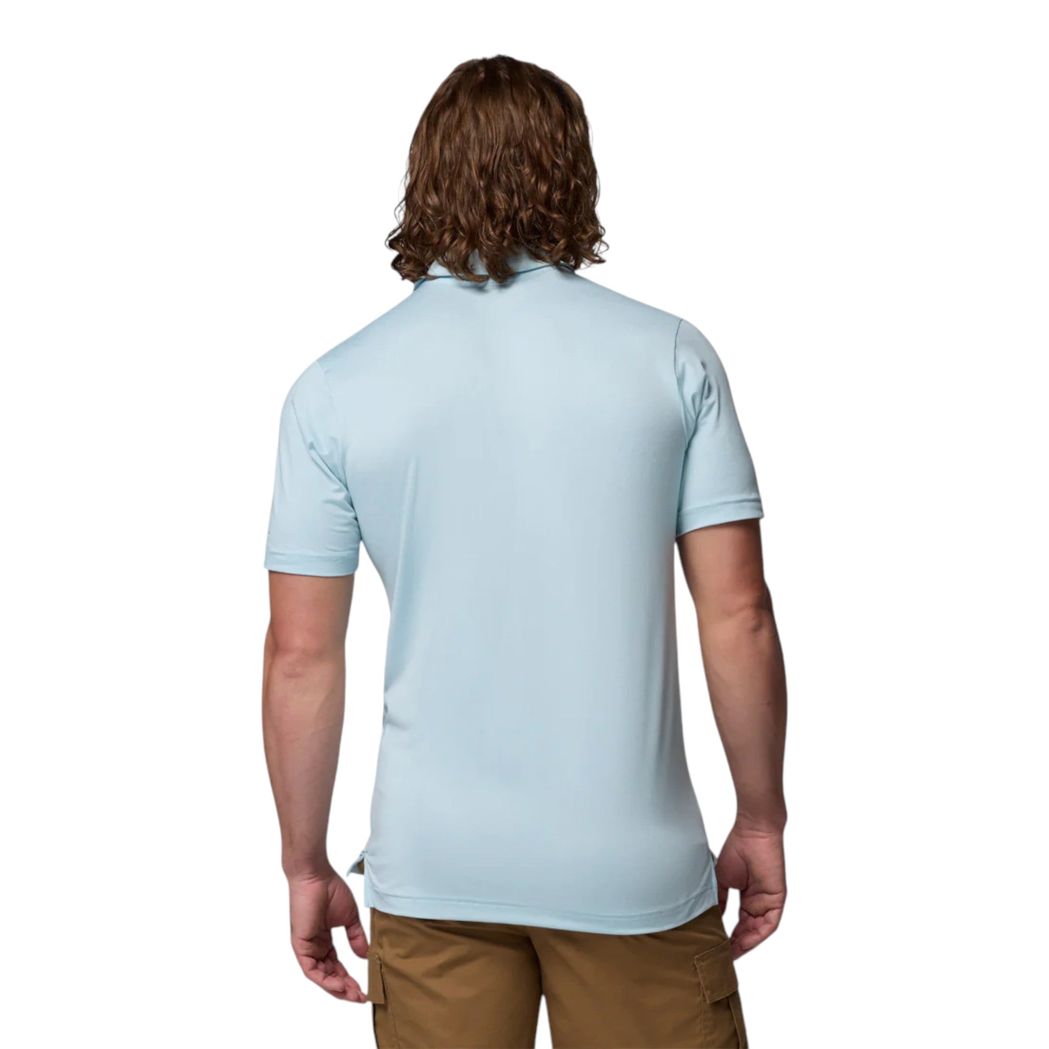 Columbia Parsons Point Polo Hombre Marine Light Heather #Color_Marine Light Heather