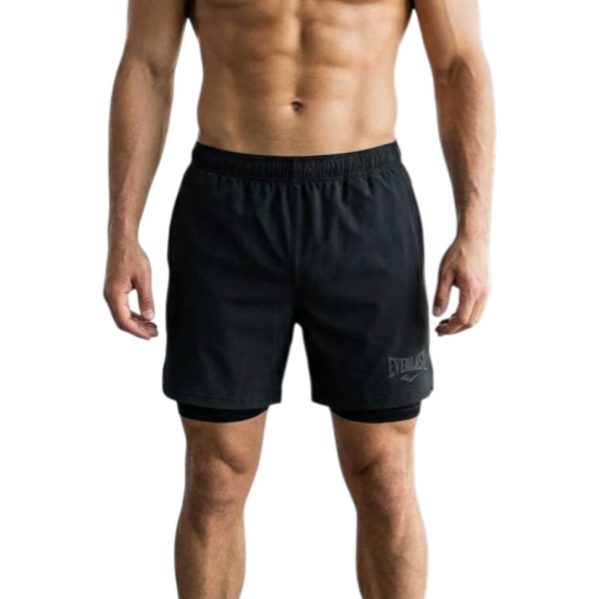 Short 2In1 Men Everlast Track 5 Blk