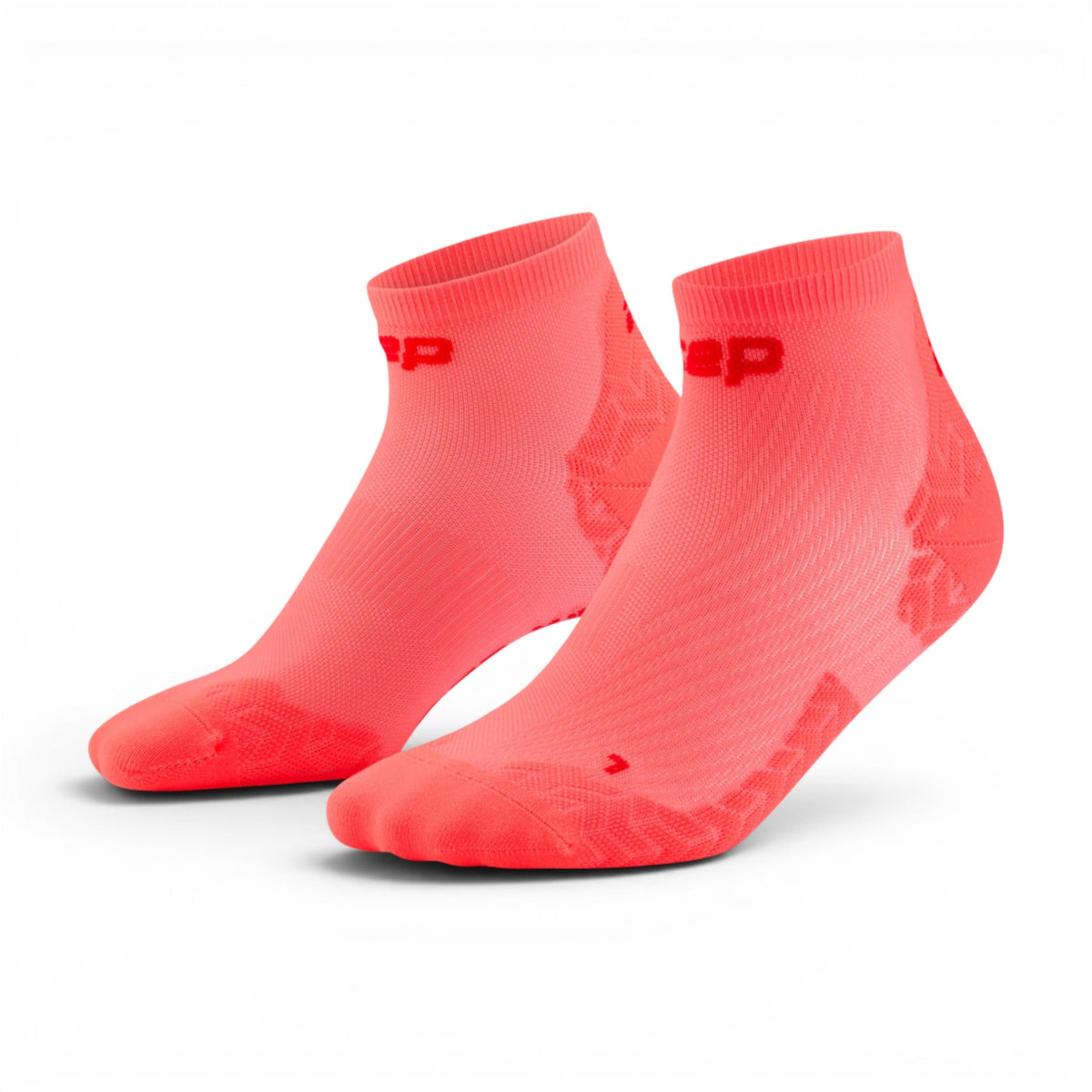 Cep Core Run Ultralight Low Cut Neon Coral/Red #Color_Neon Coral/Red