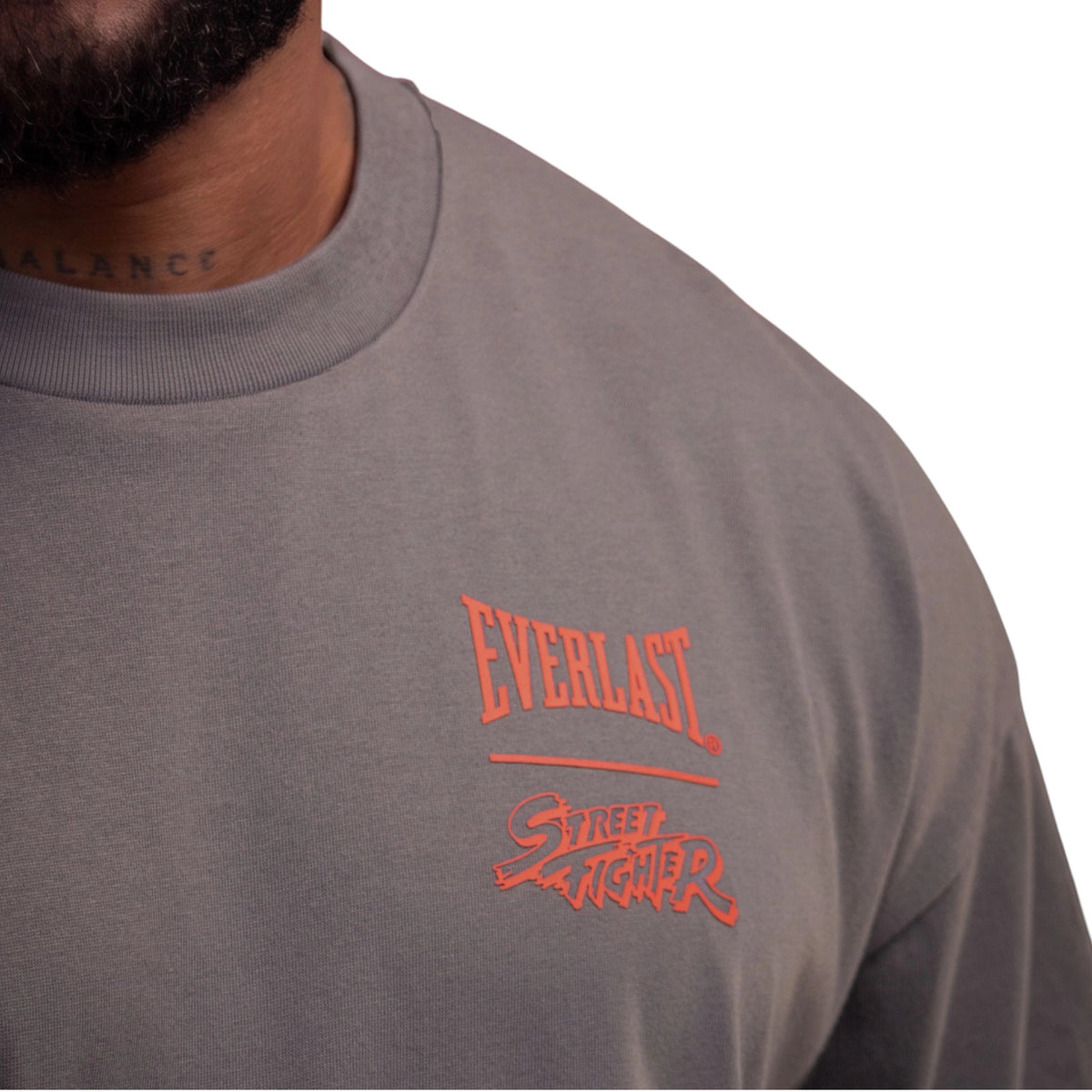 Everlast Street Fighter Ken Oversize Hombre · Charcoal