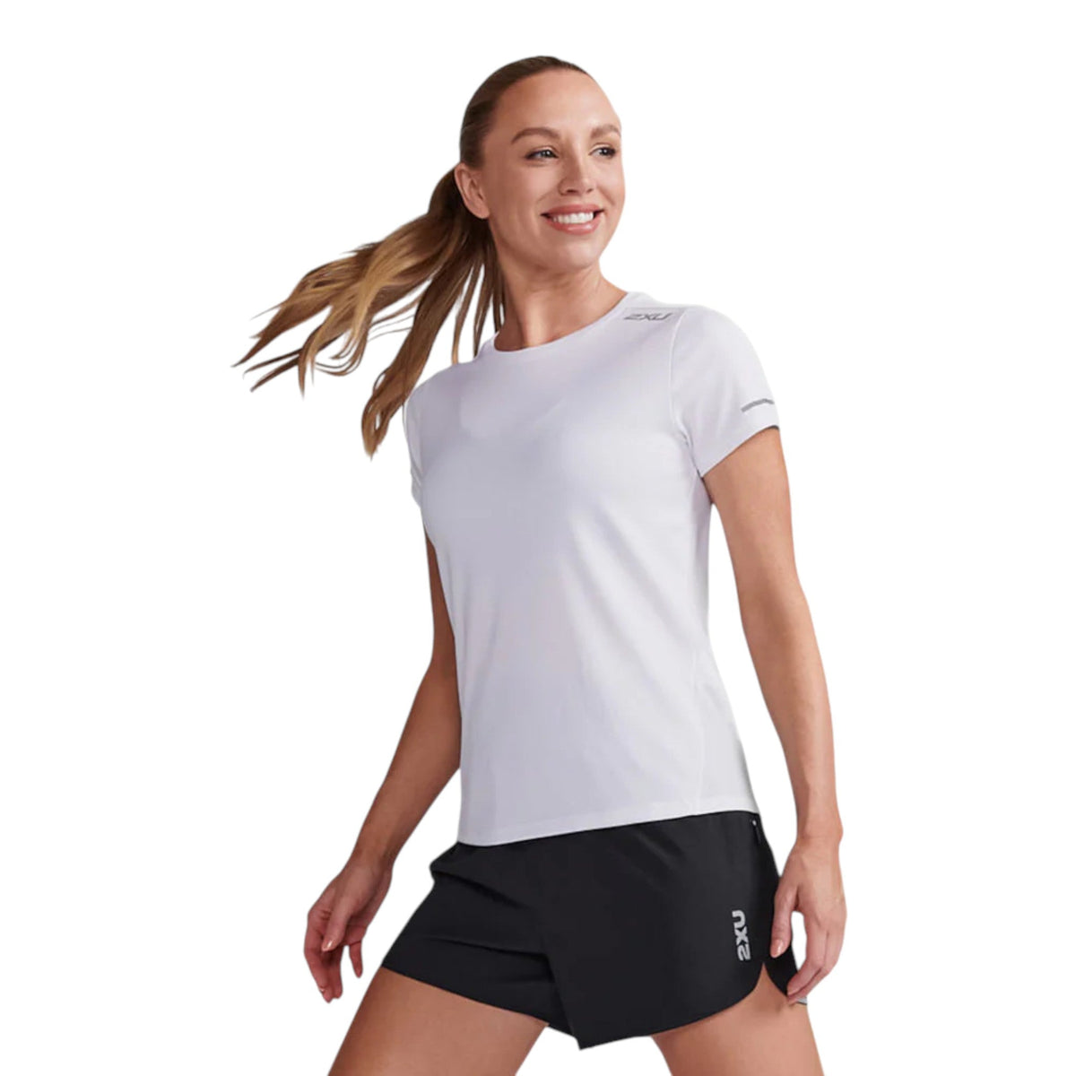 2XU Aero Tee Mujer White #Color_White
