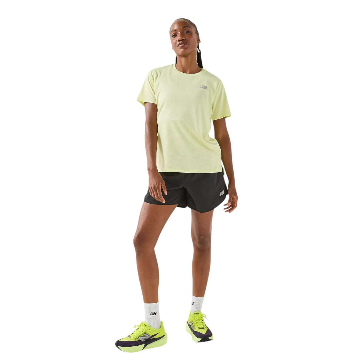 Camiseta Mujer New Balance Essentials T-SHIRT W NEW BALANCE #Color_Lime
