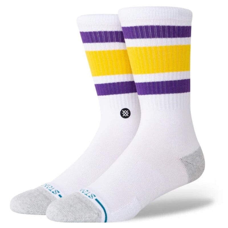 CALCETINES STANCE TUBE LAKERS CREW SOCK WHITE Medias STANCE