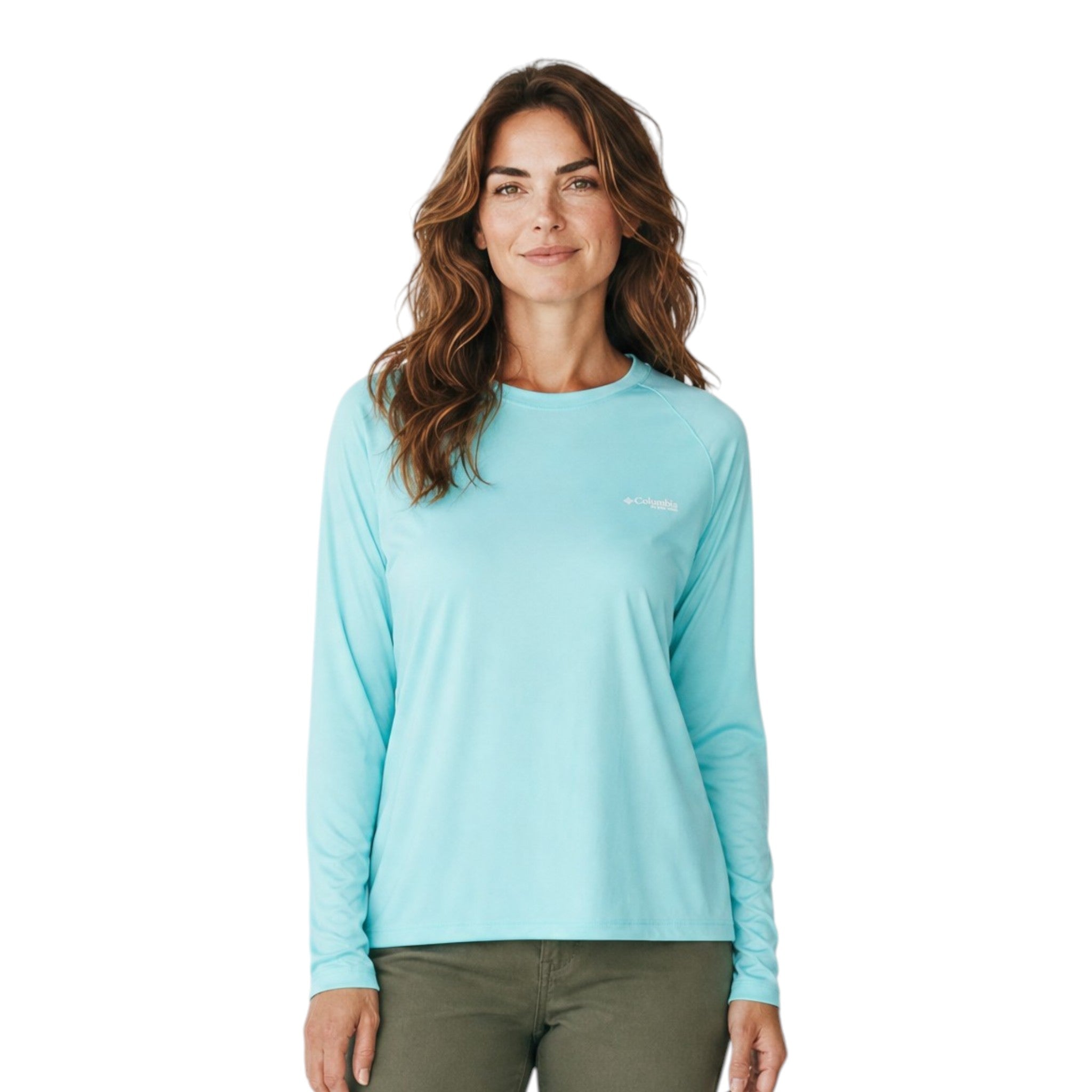 Columbia Tidal Tee II Mujer Aqua #Color_Aqua