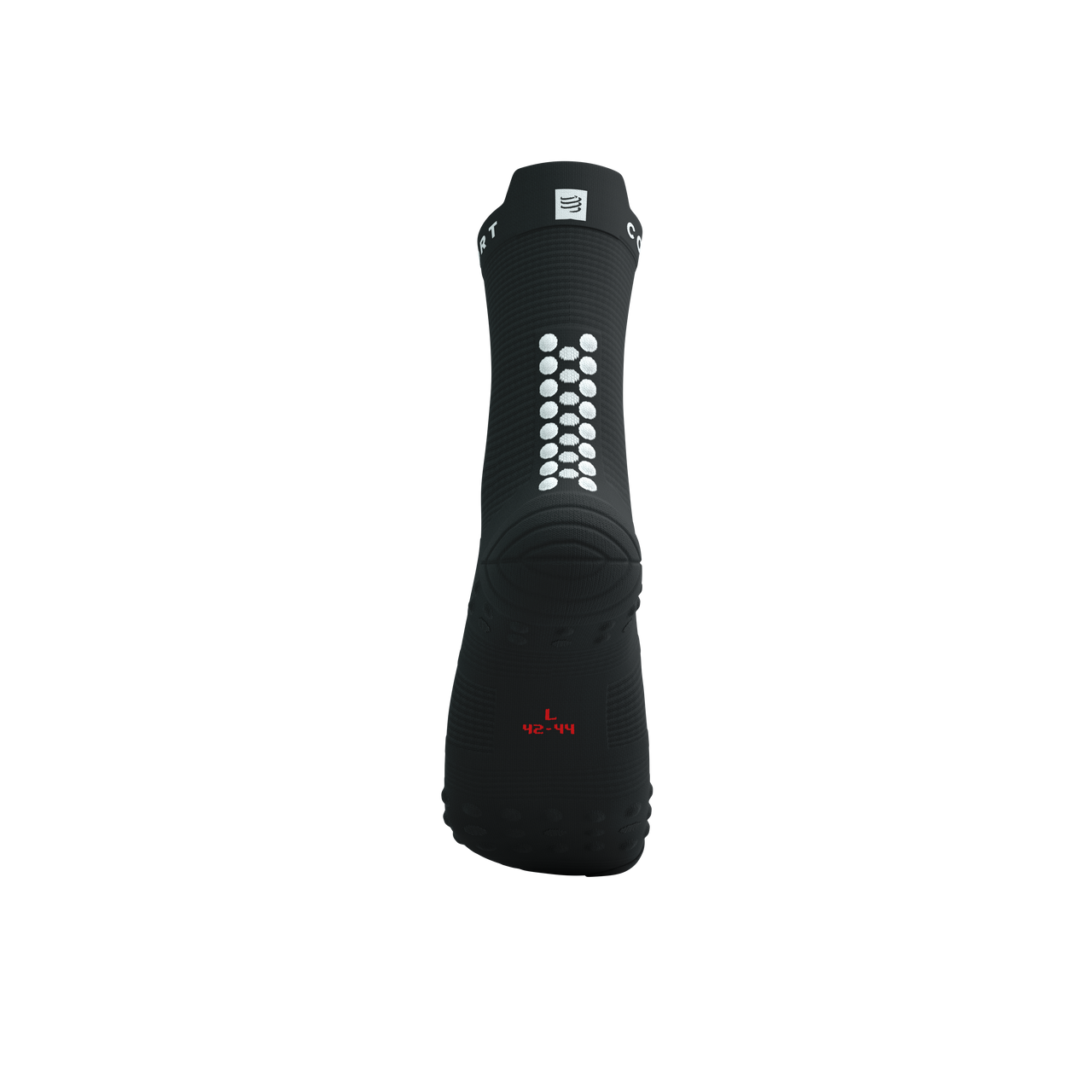 Compressport - Pro Racing Socks v4.0 Run High - Black/White Medias COMPRESSPORT