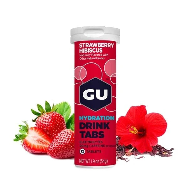 GU Hydration Drink Tabs - Strawberry Hibiscus GU