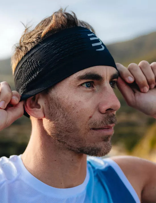Headband On/Off - Black White COMPRESSPORT