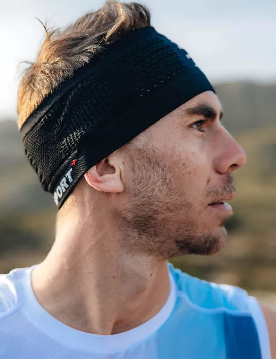 Headband On/Off - Black White COMPRESSPORT