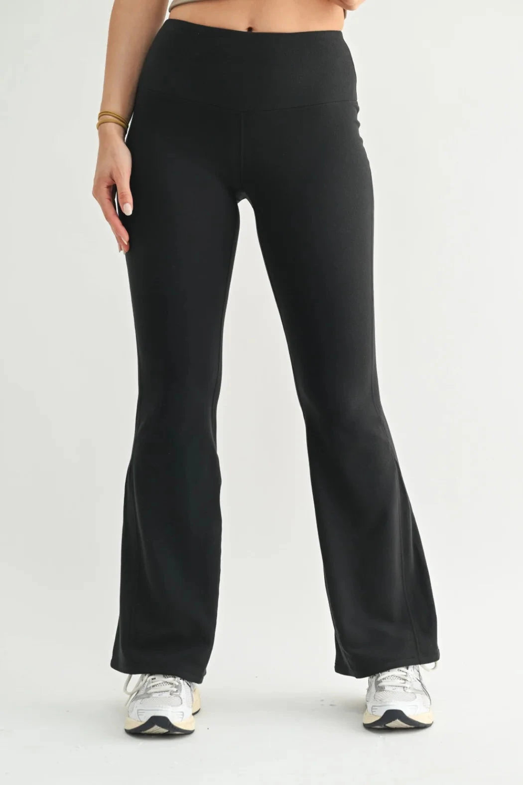 HIGT WAISTED FLARED FLEECE LEGGINGS MONOB LICRA MONO B