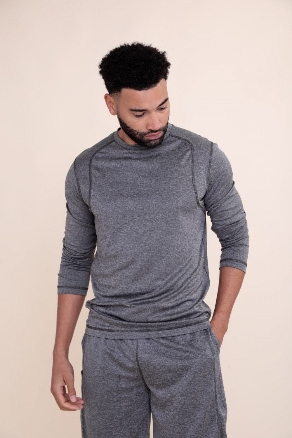 MICRO-PERFORATED ACTIVE LONG SLEEVE HOMBRE OUTWEAR MONO B