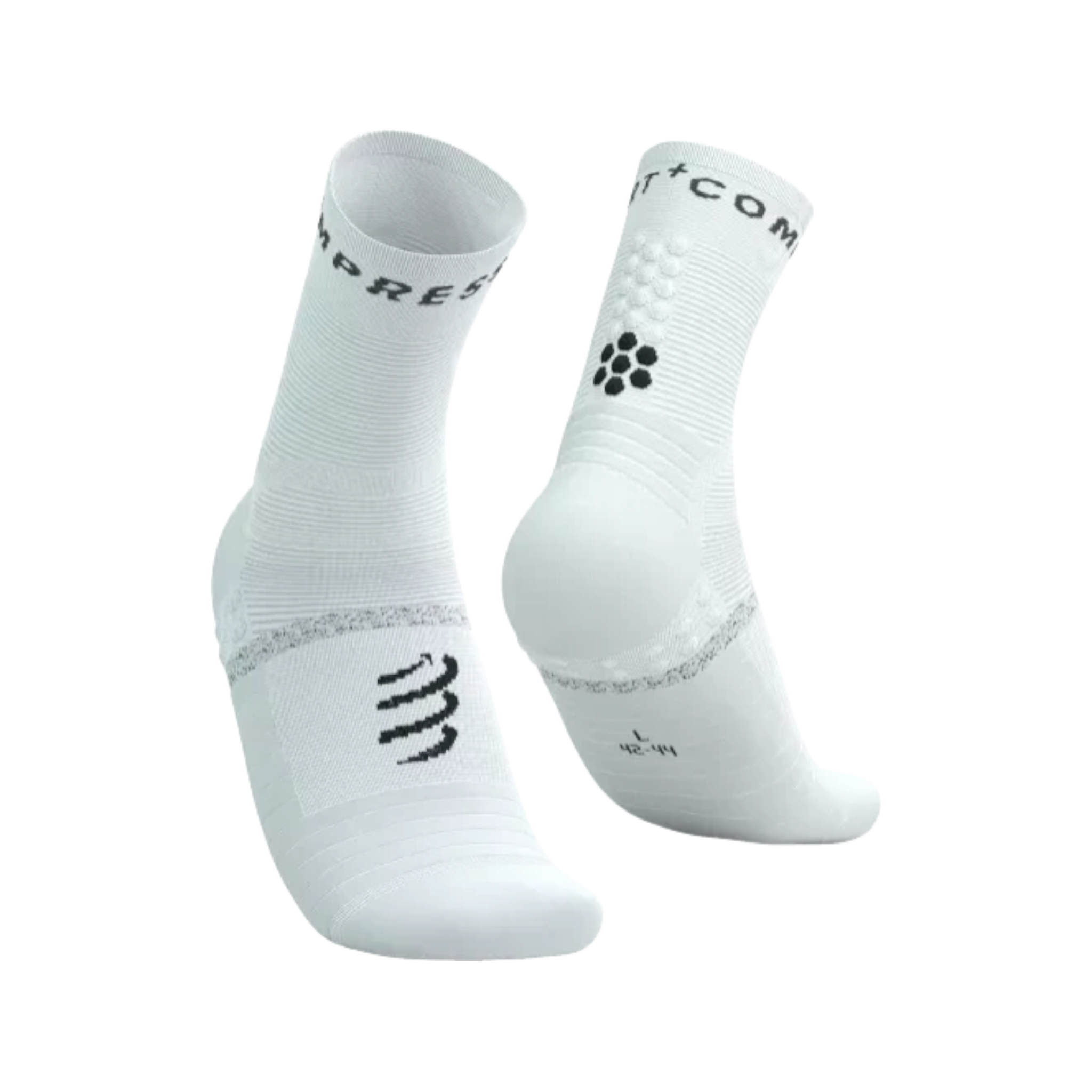 Compressport Pro Marathon Socks White/Black #Color_White/Black
