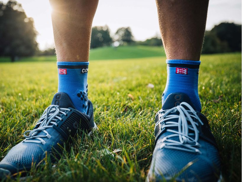 Compressport Pro Racing Run Blue Lolite #Color_Blue Lolite