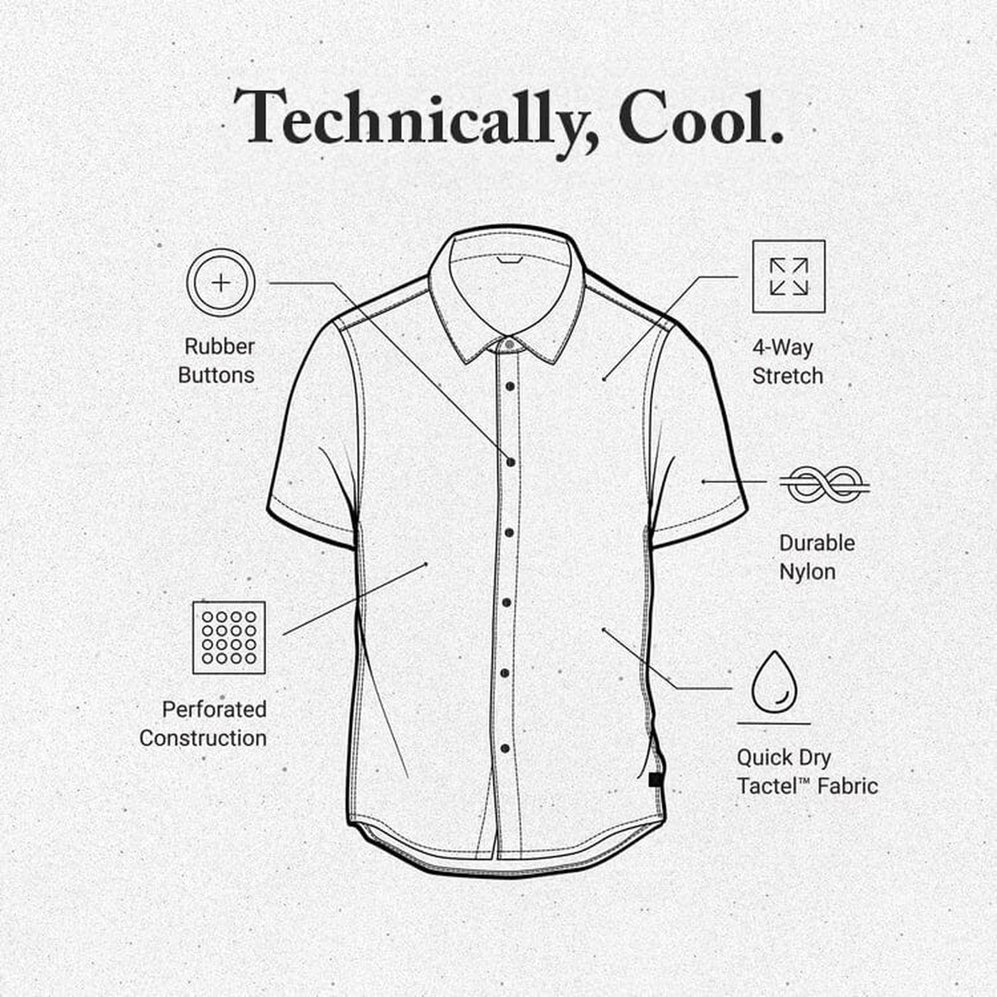 ROARK BLESS UP BREATHABLE STRETCH SHIRT Camiseta ROARK