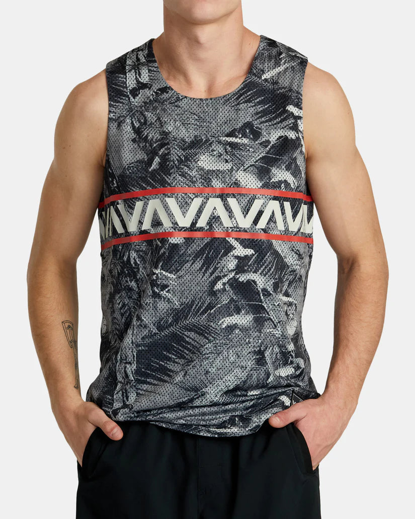 RVCA HAWAII TARO MESH TANK TOP T-SHIRT RVCA