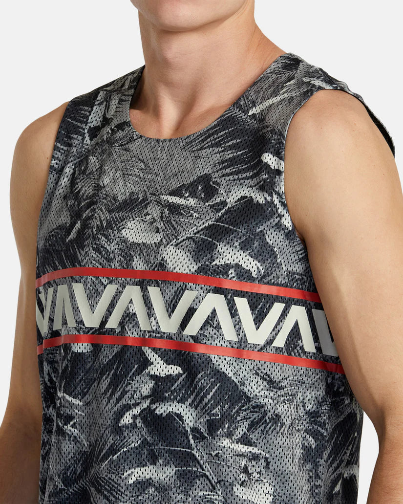 RVCA HAWAII TARO MESH TANK TOP T-SHIRT RVCA
