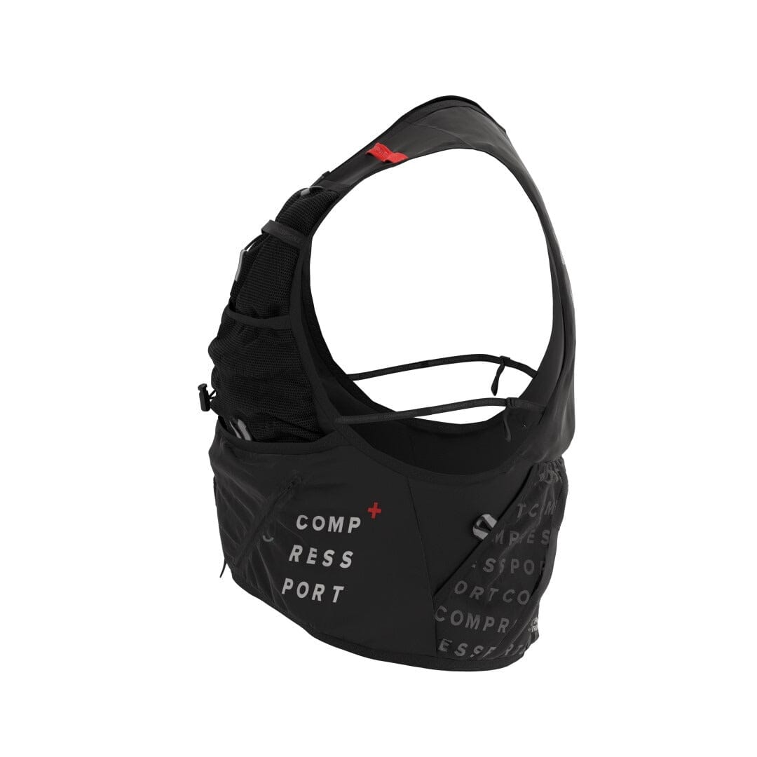 Compressport Ultrun Pack S Evo 10 Hydration Trail Running Pack/Vest, Black (2 500 Ml Ergo Flasks Included) Compressport