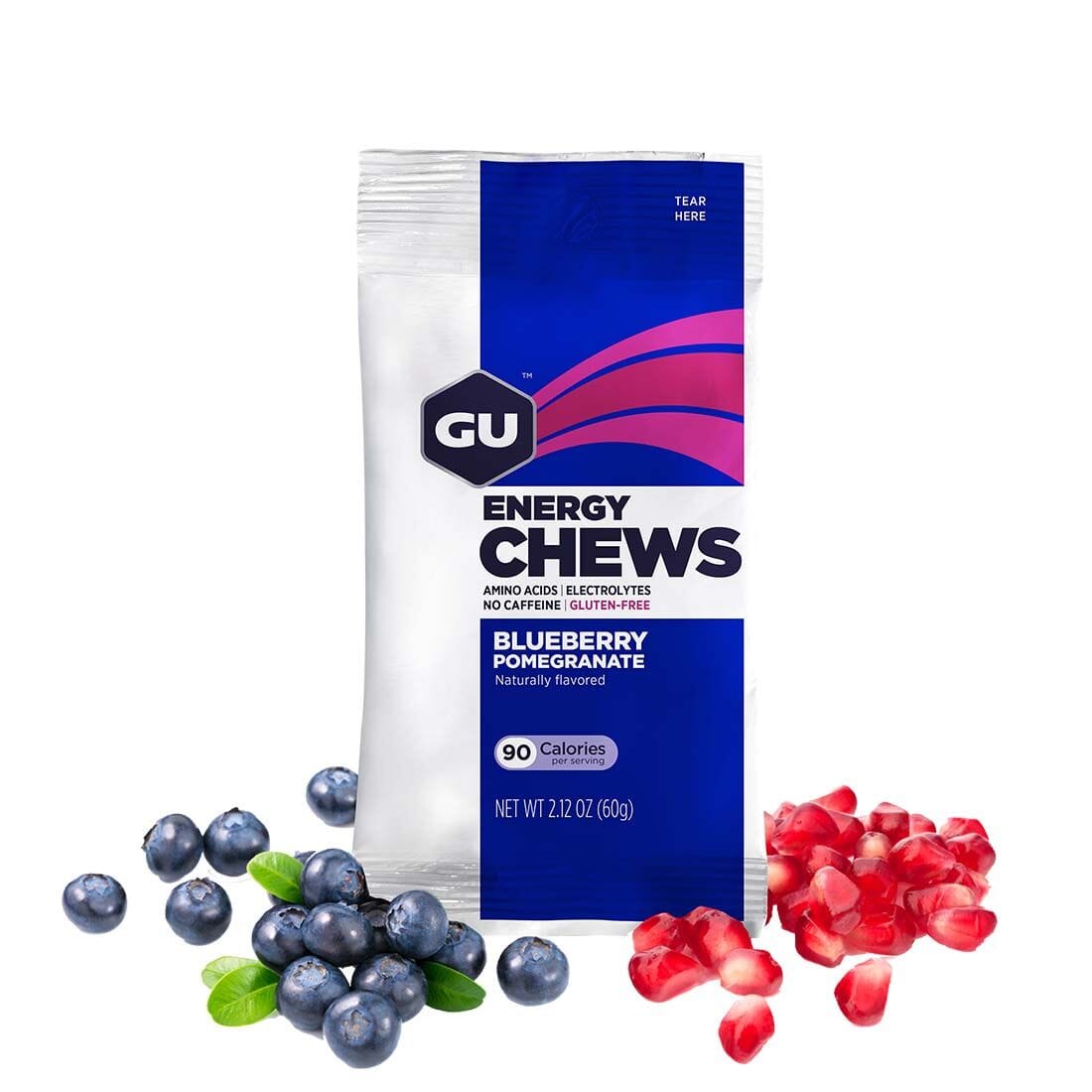 GU ENERGY CHEWS PACKET - BLUEBERRY POMEGRANATE GU