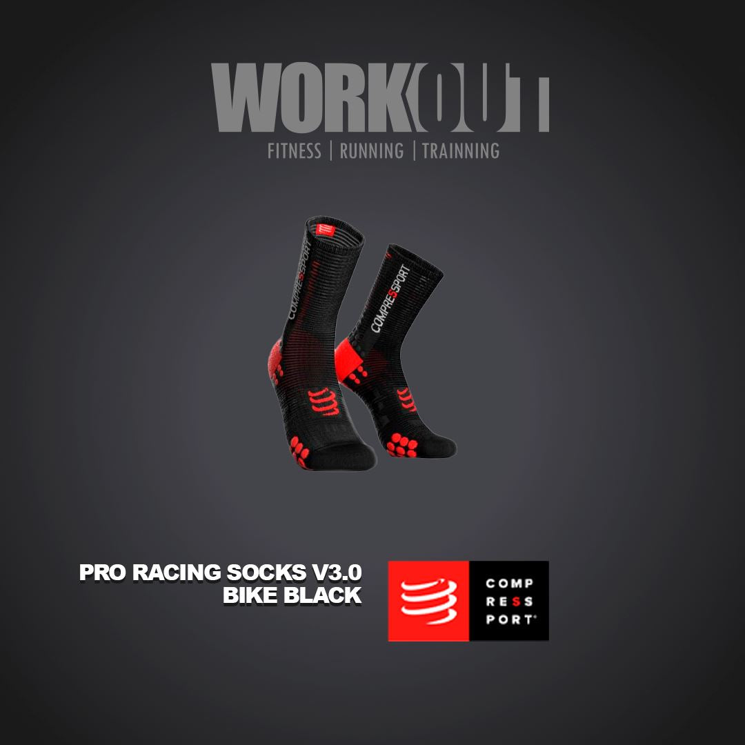 PRO RACING SOCKS V3.0 BIKE BLACK Medias Compressport