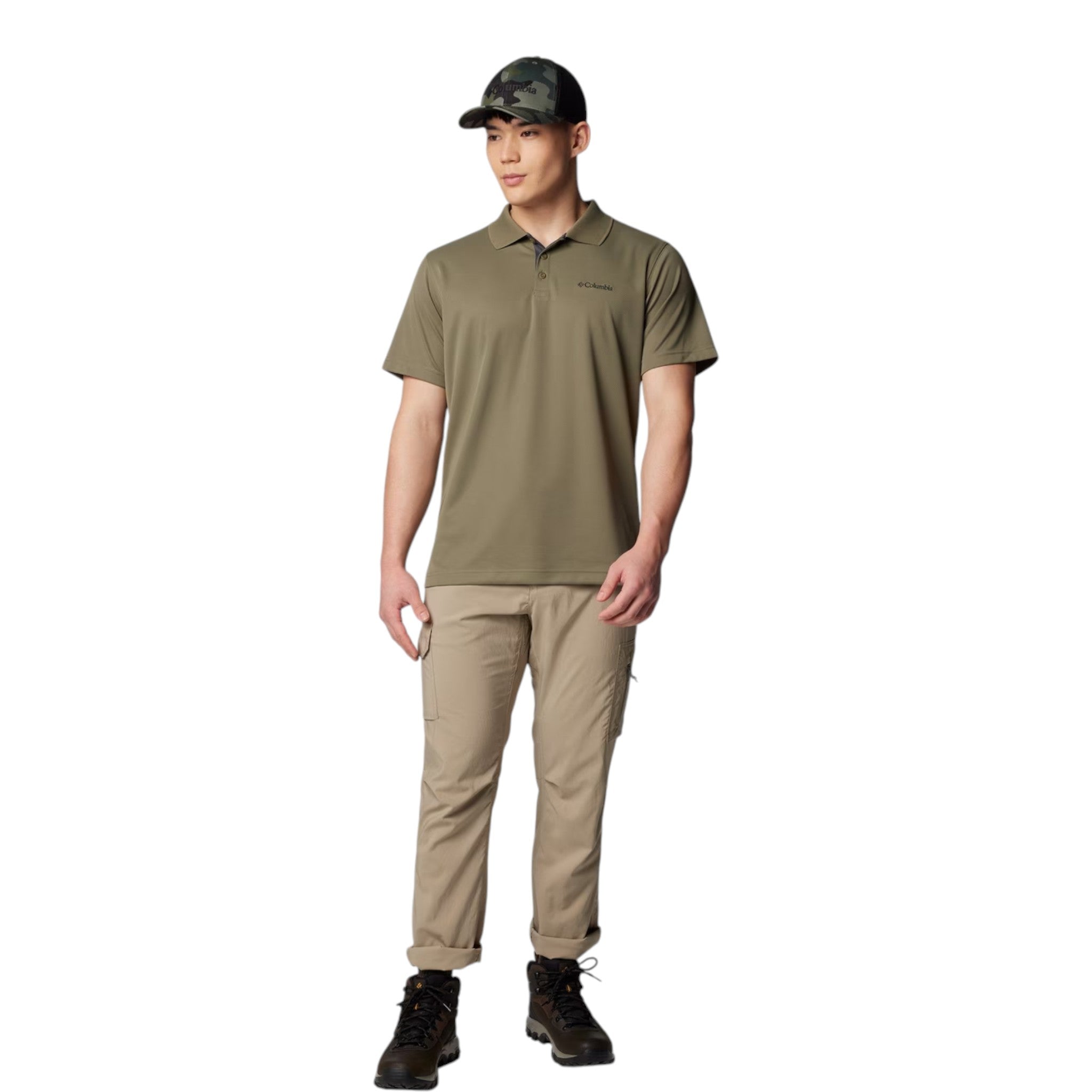 Columbia Utilizer Polo Hombre Stone Green #Color_Stone Green