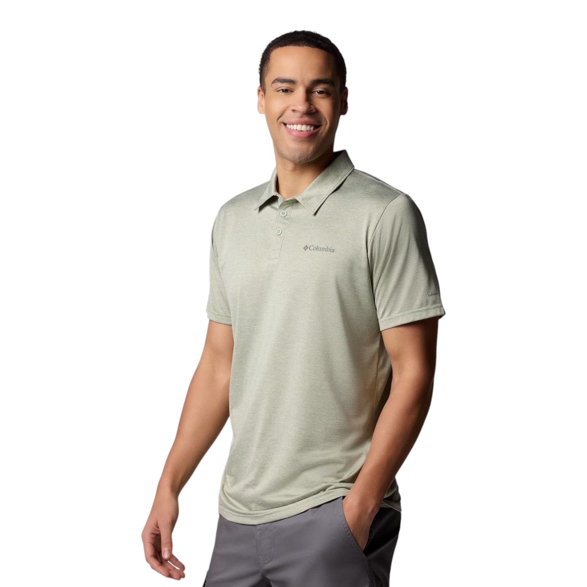 Columbia Hike Polo Hombre Sage #Color_Sage