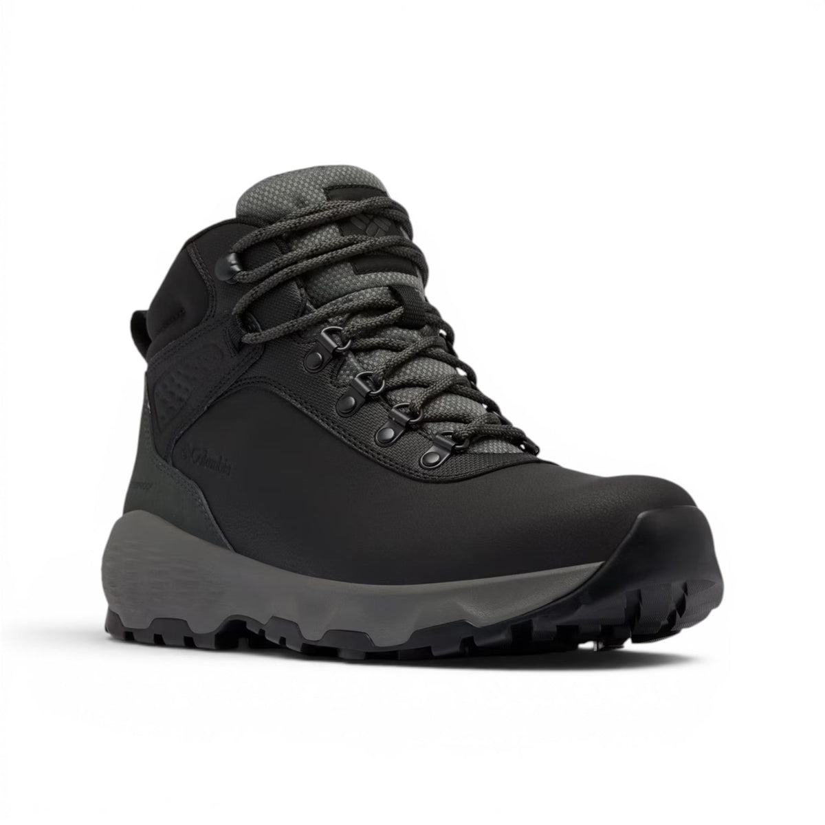 Columbia Newton Wander Leather Hombre Black / Grill #Color_Black / Grill