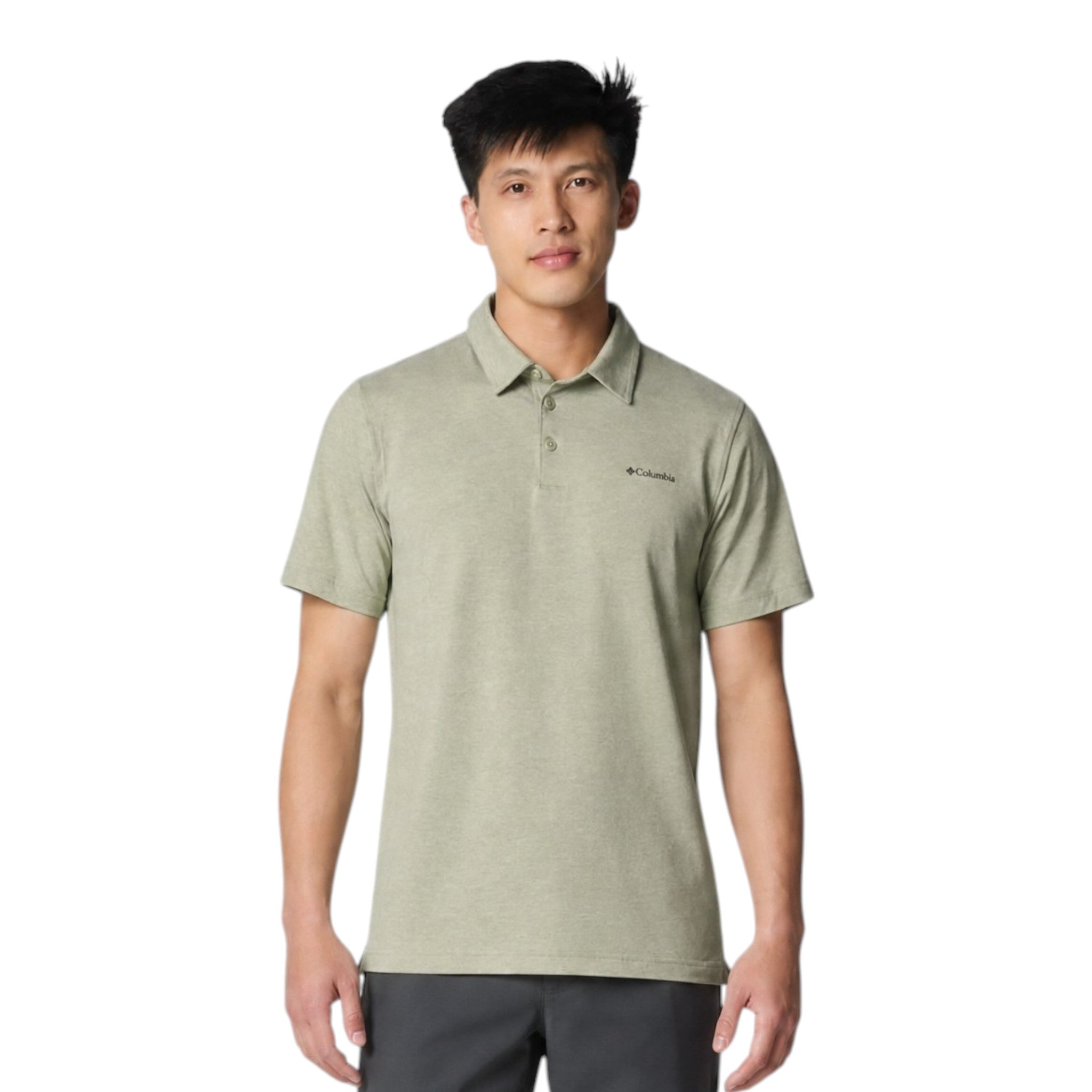 Columbia Tech Trail Polo Hombre Sage #Color_Sage