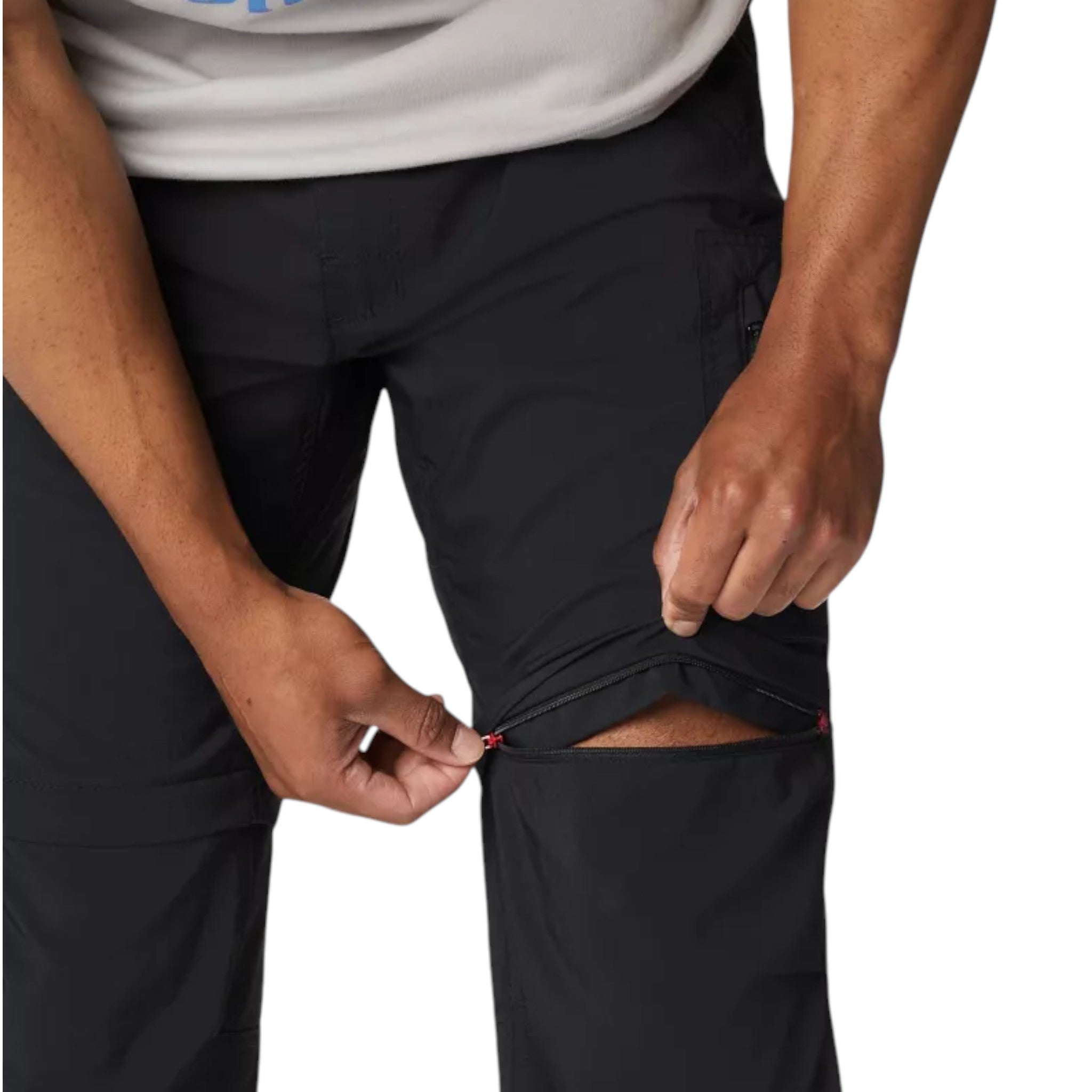 Columbia Silver Ridge Convertible Pantalón Hombre Black #Color_Black