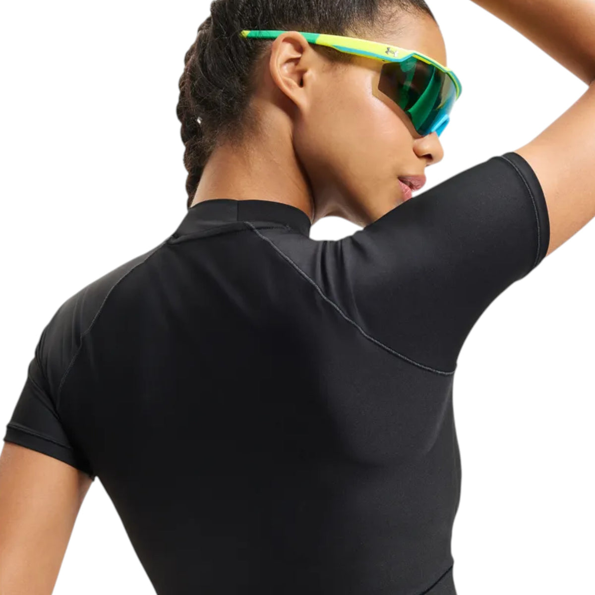 Under Armour HeatGear Crop Mock Mujer Black #Color_Black