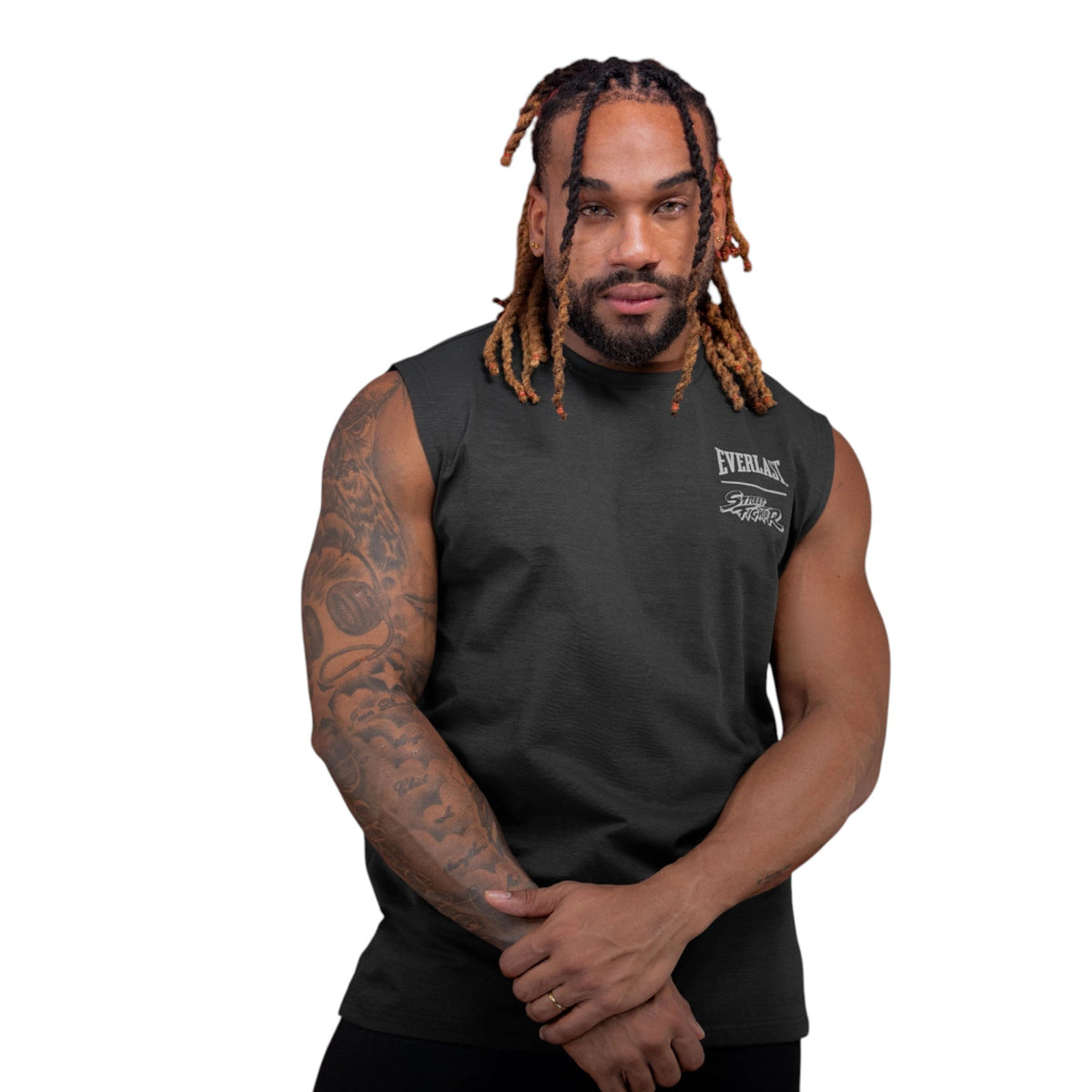 Everlast Street Fighter Ryu Tank Hombre · Black