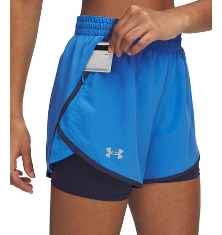 UA TECH FLY BY 2 IN 1 SHORTS