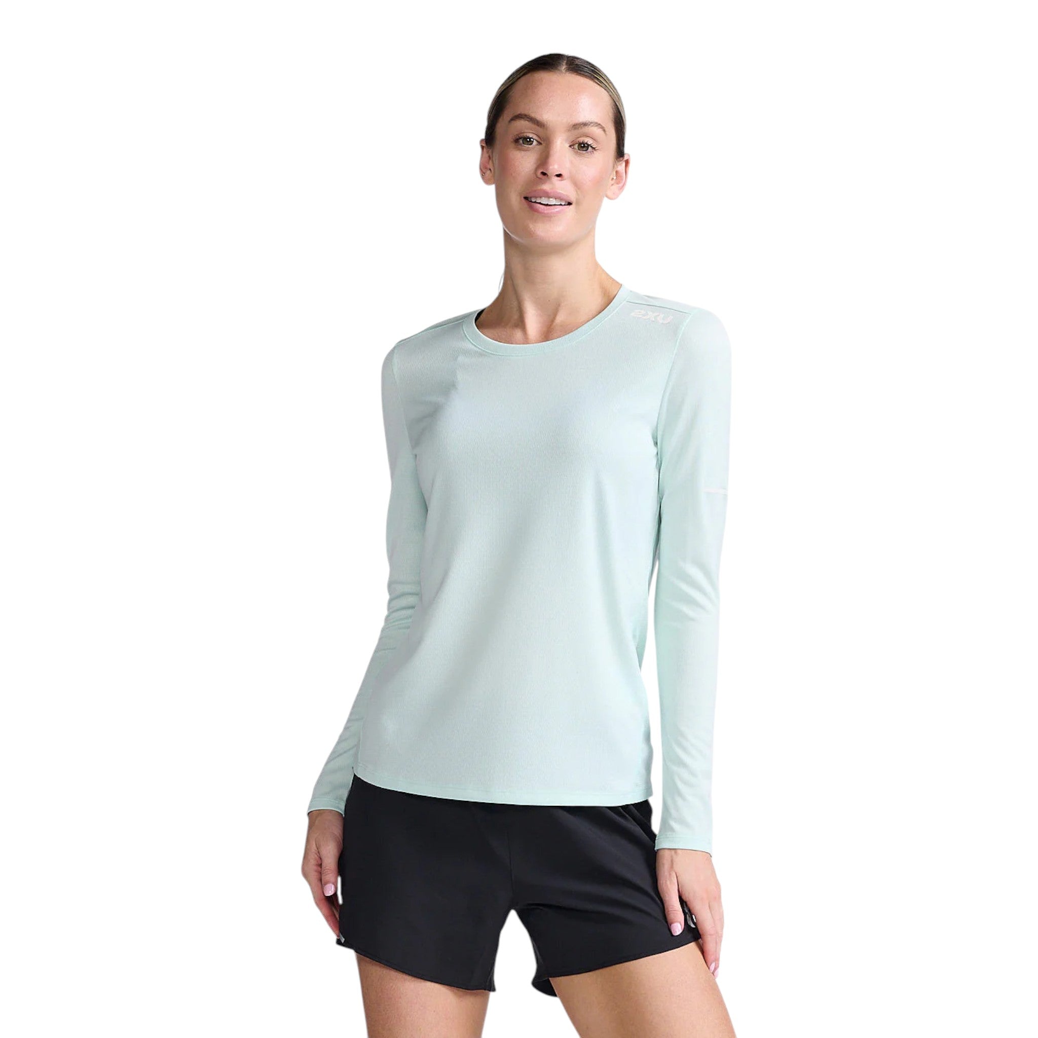 2XU Aero Long Sleeve Mujer Glacier #Color_Glacier
