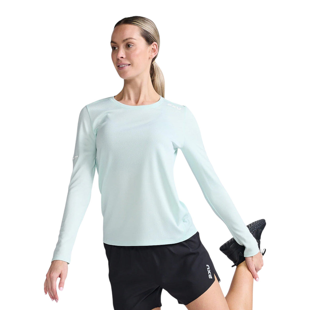 2XU Aero Long Sleeve Mujer Glacier #Color_Glacier
