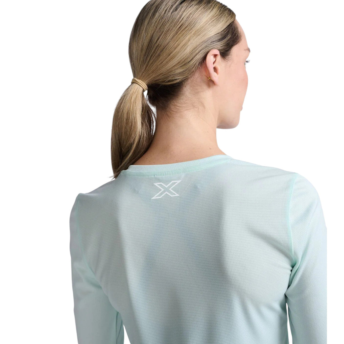 2XU Aero Long Sleeve Mujer Glacier #Color_Glacier