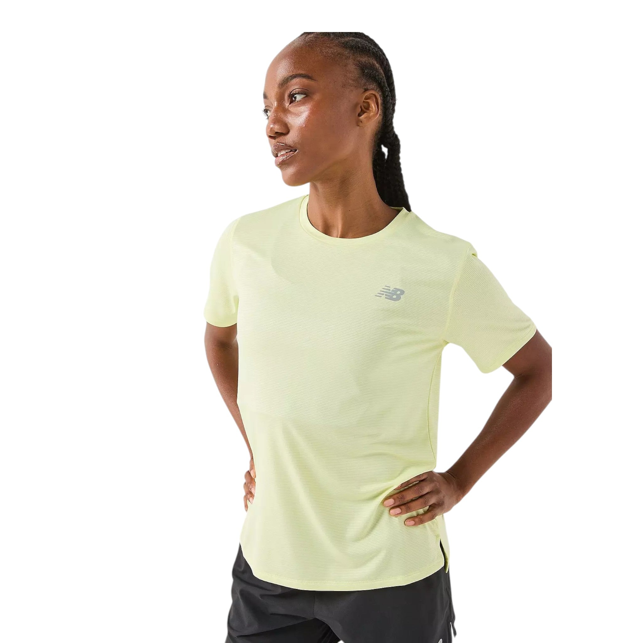 Camiseta Mujer New Balance Essentials T-SHIRT W NEW BALANCE #Color_Lime