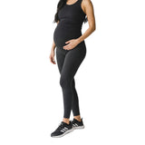 Ribbed High-Waist 7/8 Leggings (Maternity)