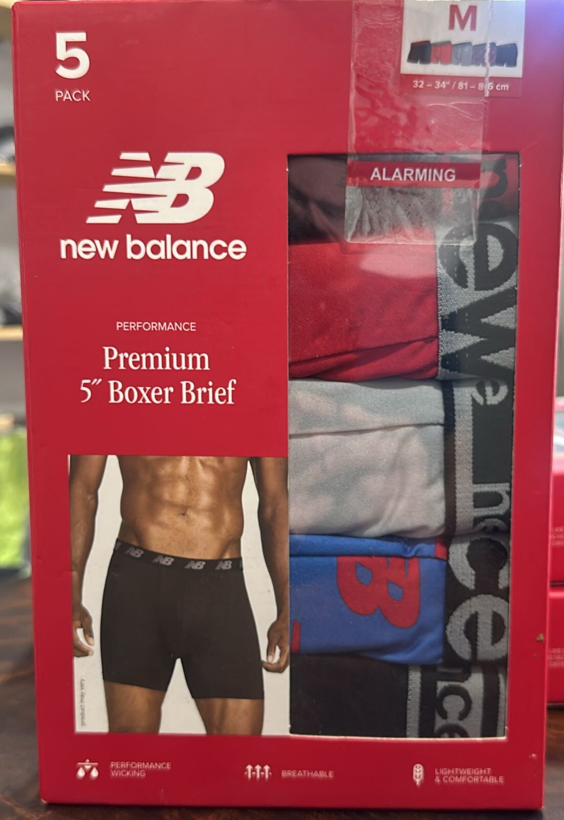 BOXER NEW BALANCE 5PACK Workout 