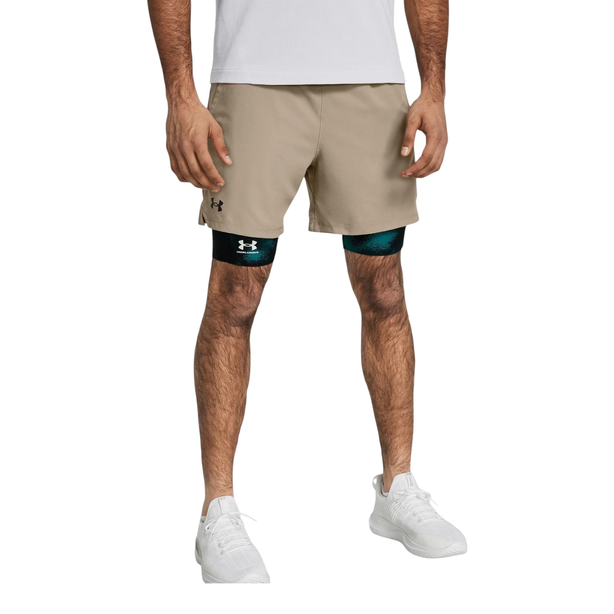 Under Armour Vanish Woven 6" Hombre Timberwolf Taupe #Color_Timberwolf Taupe