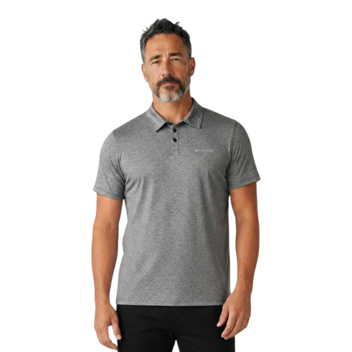 Columbia Hike Polo Hombre Grey #Color_Grey