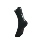 Compressport - Pro Racing Socks v4.0 Run High - Black/White Medias COMPRESSPORT 