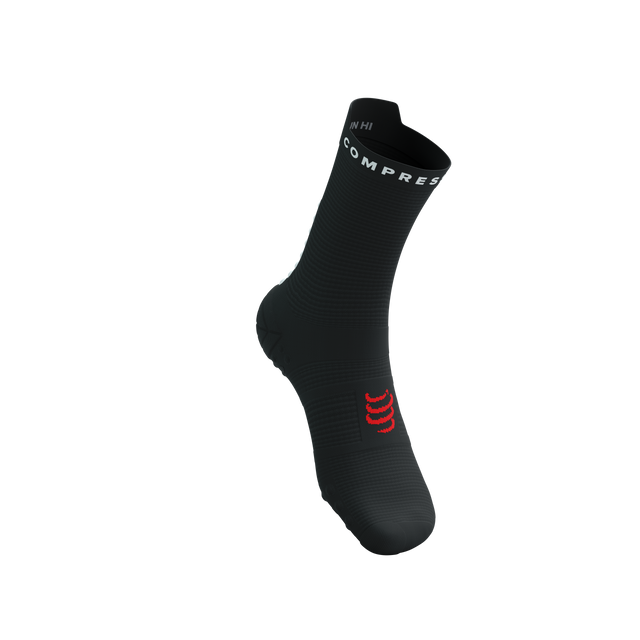 Compressport - Pro Racing Socks v4.0 Run High - Black/White Medias COMPRESSPORT 