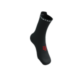 Compressport - Pro Racing Socks v4.0 Run High - Black/White Medias COMPRESSPORT 