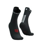 Compressport - Pro Racing Socks v4.0 Run High - Black/White Medias COMPRESSPORT 