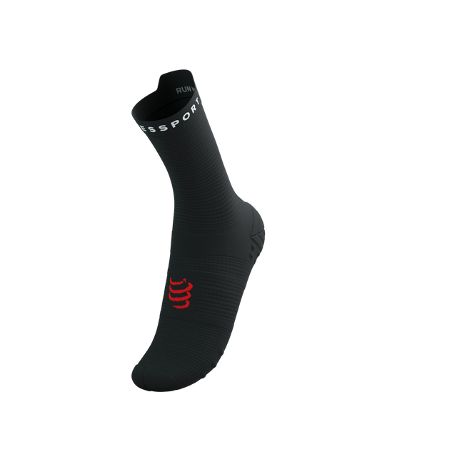 Compressport - Pro Racing Socks v4.0 Run High - Black/White Medias COMPRESSPORT 